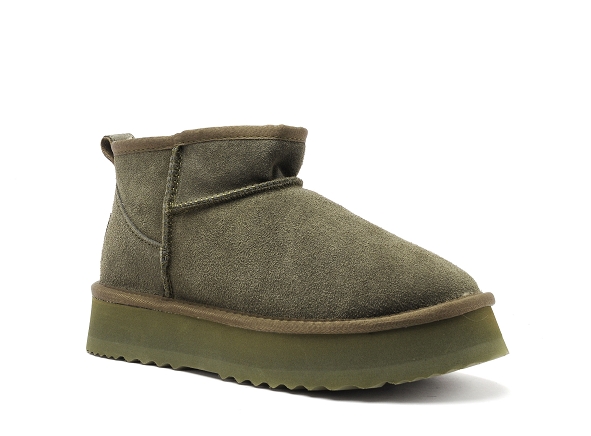 Kelara boots bottine plates femme k31224 kaki