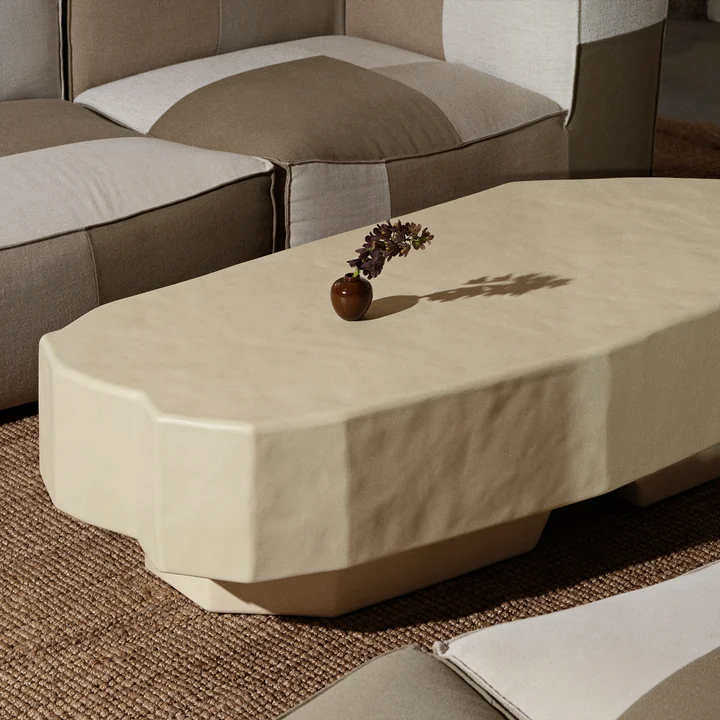 Ferm Living - Staffa Couchtisch, Small, off-white