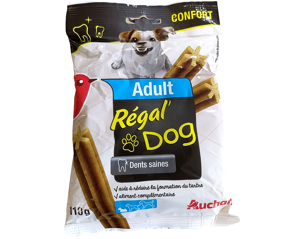 SNACKS PARA CÃO PEQUENO AUCHAN ADULTO RÉGAL'DOG DENTAL 110G