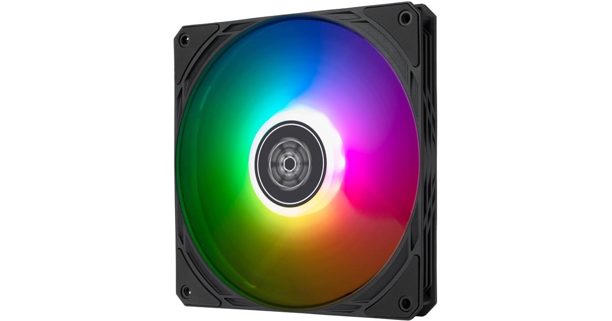 SilverStoneAir Slimmer 140 ARGB case fan  (Zwart, 140 x 15 x 140 mm, PWM)
