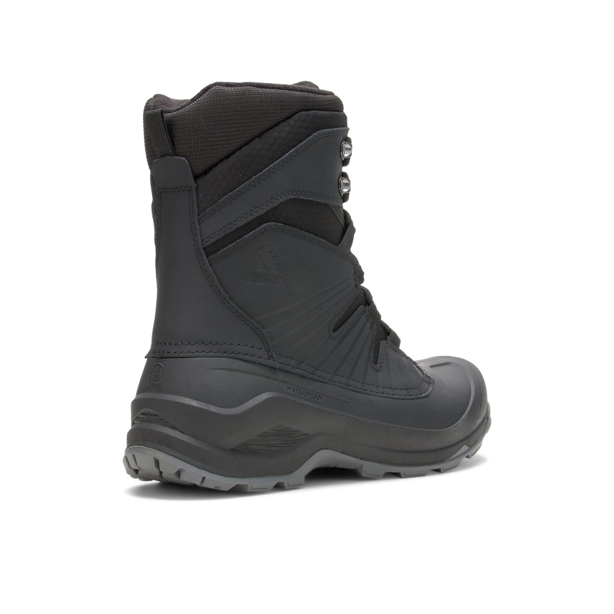 KAMIK-Iceland-m-Bottes d'hiver - Talon plat - Noir