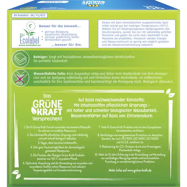 Grüne Kraft Classic Tabs XXL-Pack