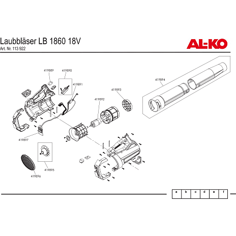 AL-KO LB 1860 løvblæser solo