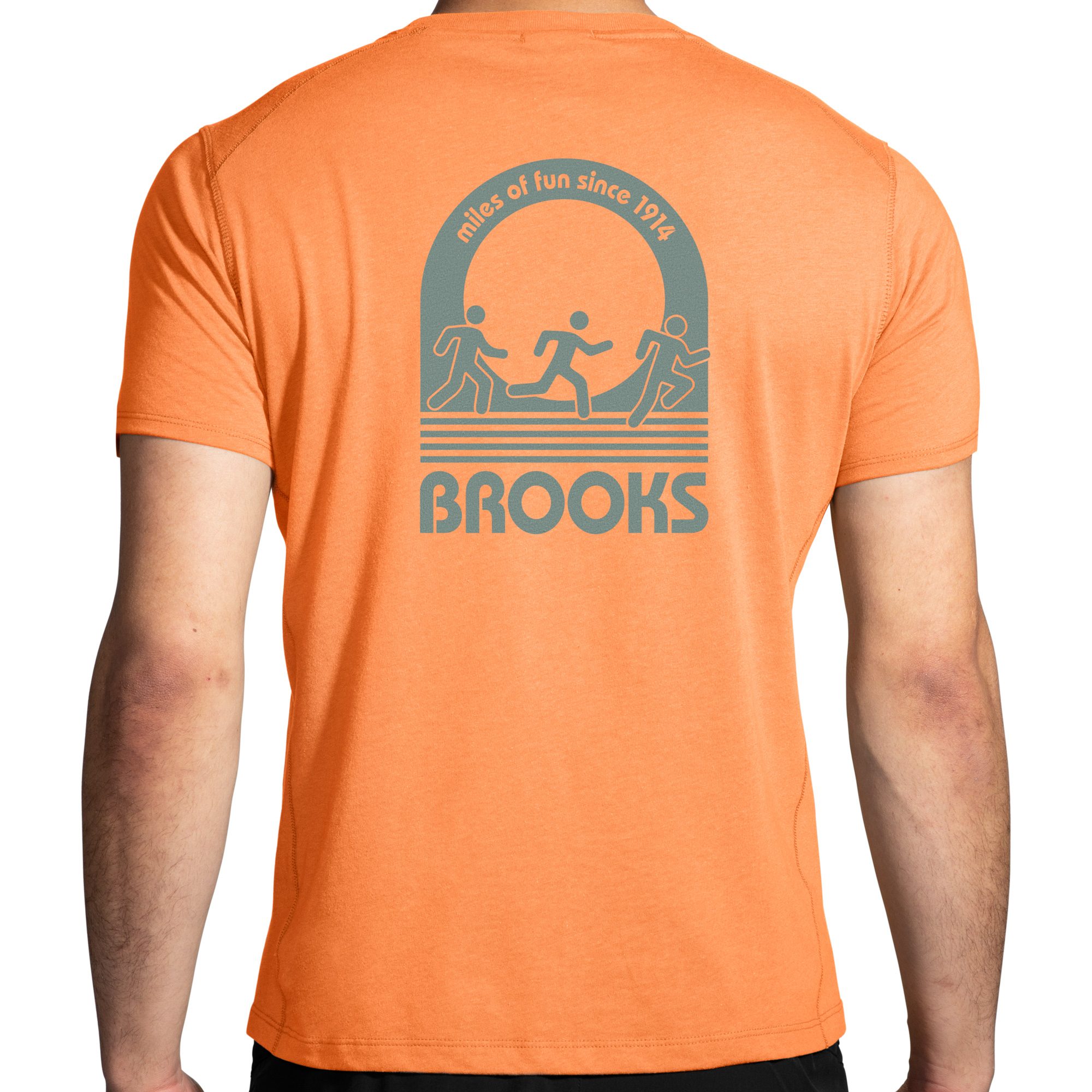 Brooks Distance T-Shirt 2.0 Herren live wire