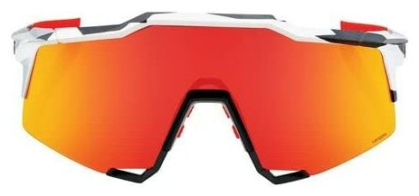 Lunettes 100% Speedcraft Soft Tact Gris Camo - Verres Miroir Multicouche Rouge Hiper