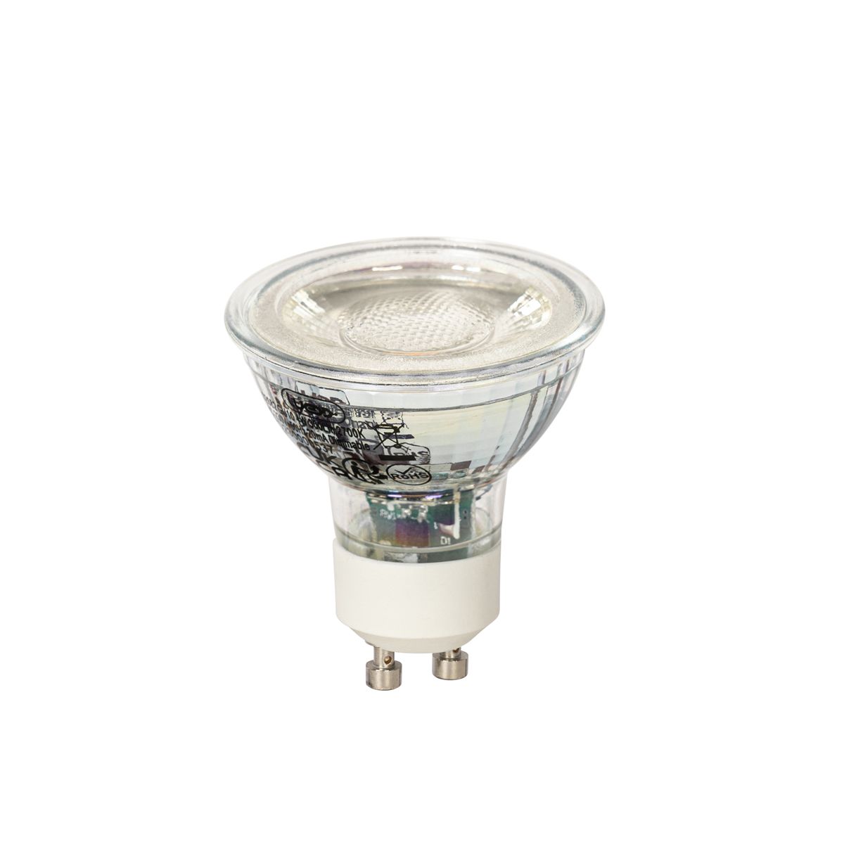 Set van 5 GU10 dimbare LED lamp 4W 300 lm 2700K