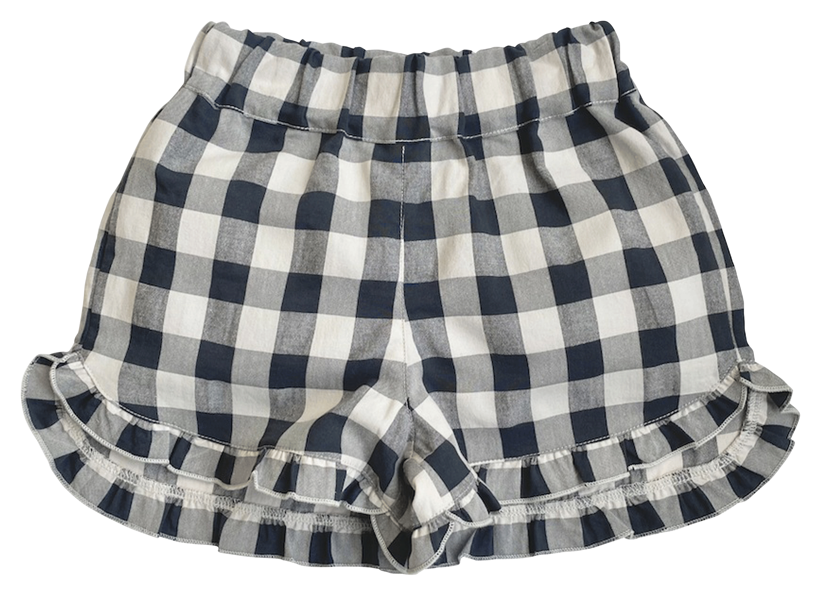 KIRAN - Short taille haute en coton imprimé | Noir
