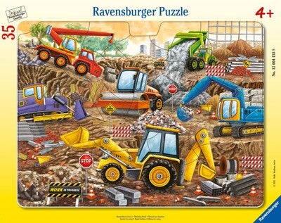 Ravensburger Rammepuslespill Byggeplass 35 Brikker