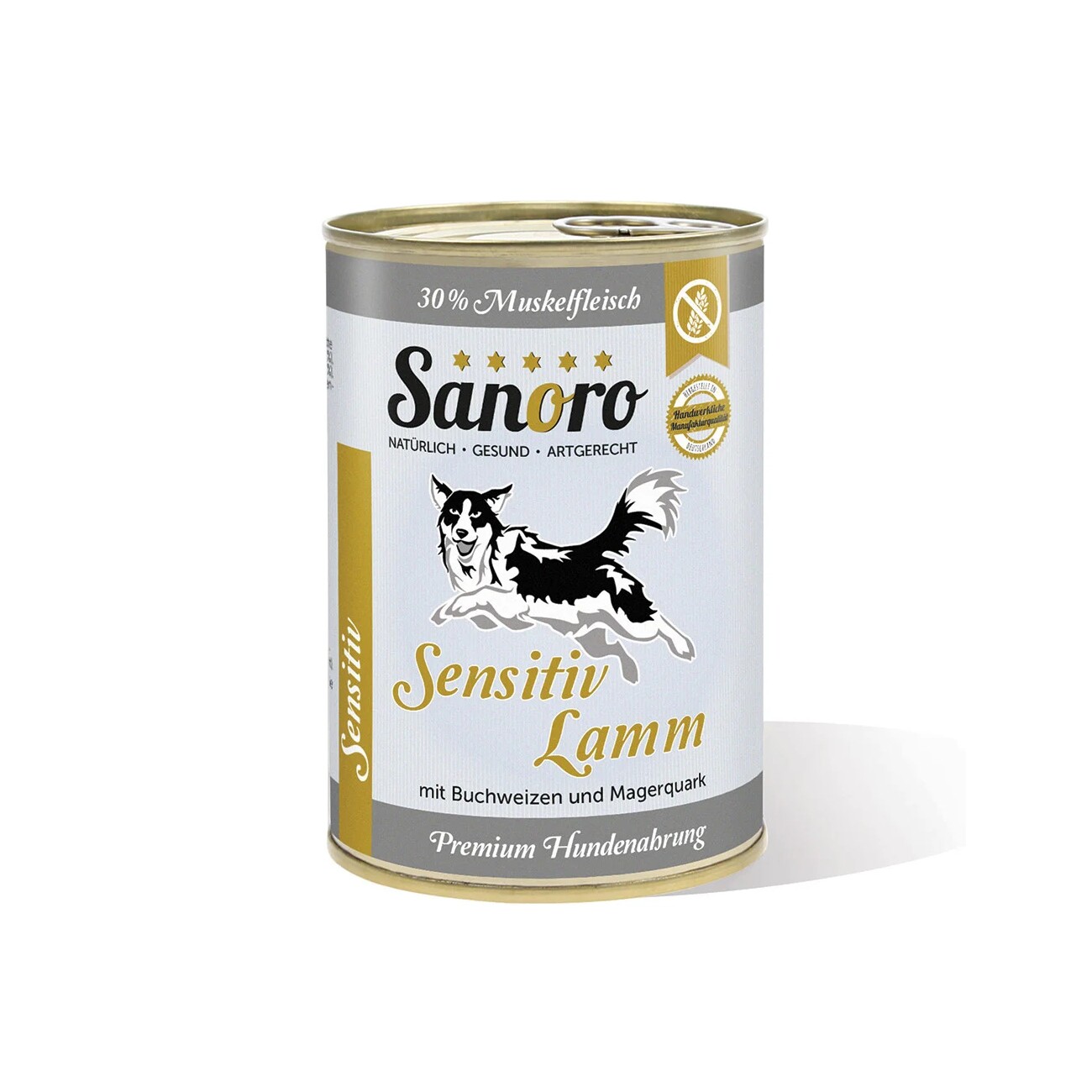 Sanoro Menü Sensitiv Lamm - mit Karotte und Buchweizen 12x400g