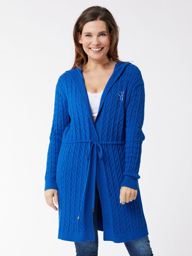 Strickcardigan mit Kapuze