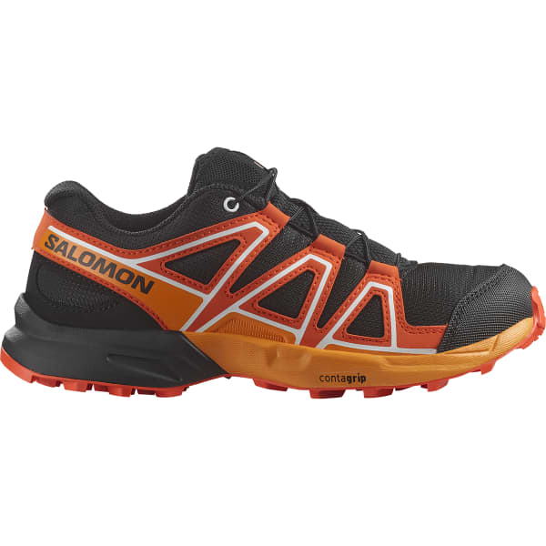 Chaussure trail SALOMON SPEEDCROSS J BLACK/CHERRY TOMATO/TURMERIC