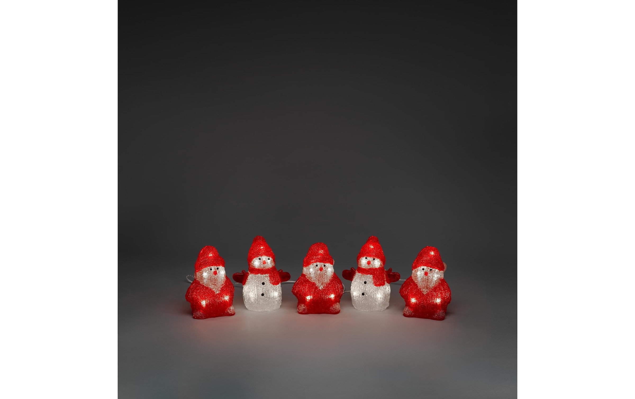 KONSTSMIDE LED Dekofigur »Schneemänner & Santas« LED-Modul Warmweiss