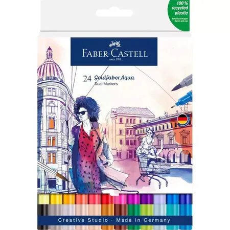 Faber-Castell Gofa Aqua Dual Marker 24er Etui