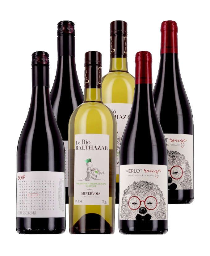 Languedoc-Roussillon 100% Bio - 6 bouteilles