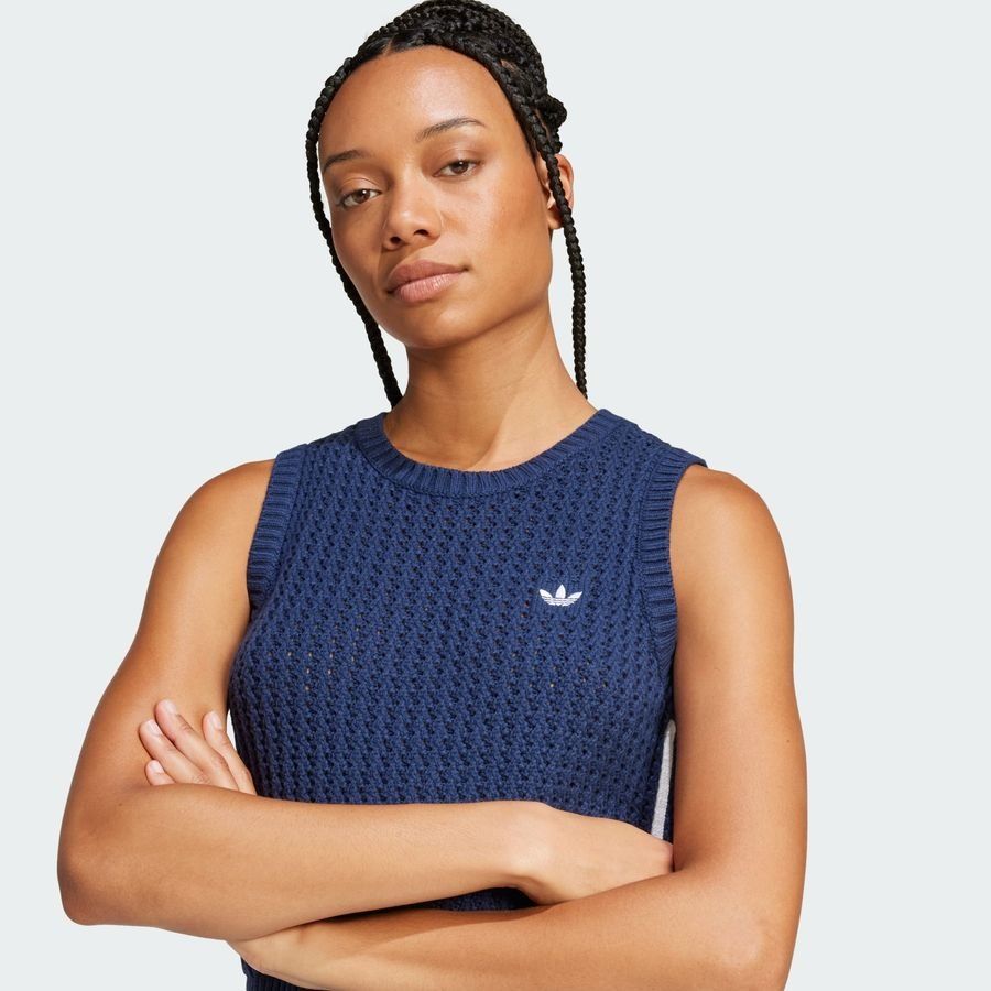 Adidas Original Veste sans manches maille Adicolor