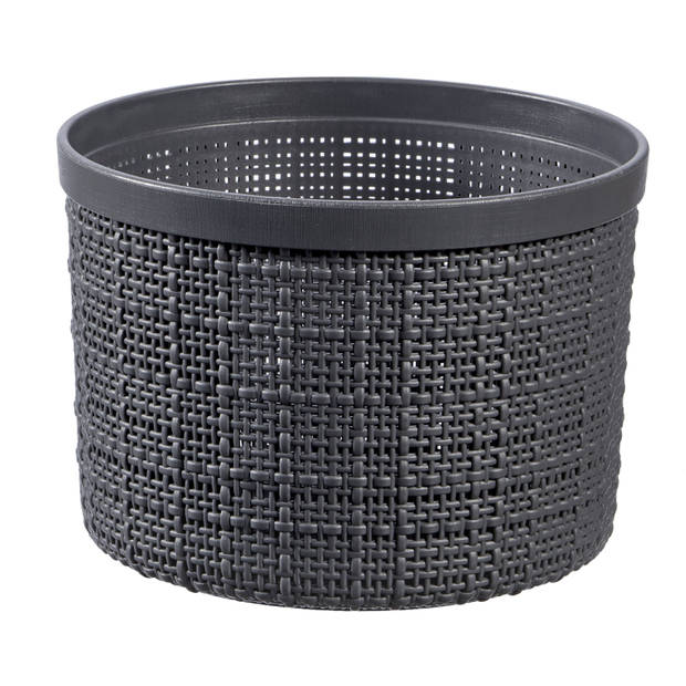 Curver Jute Mandje - Rond 2L - Donkergrijs