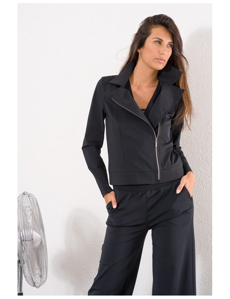 HBT BLOUSON PERFECTO NATS ROCK BLACK