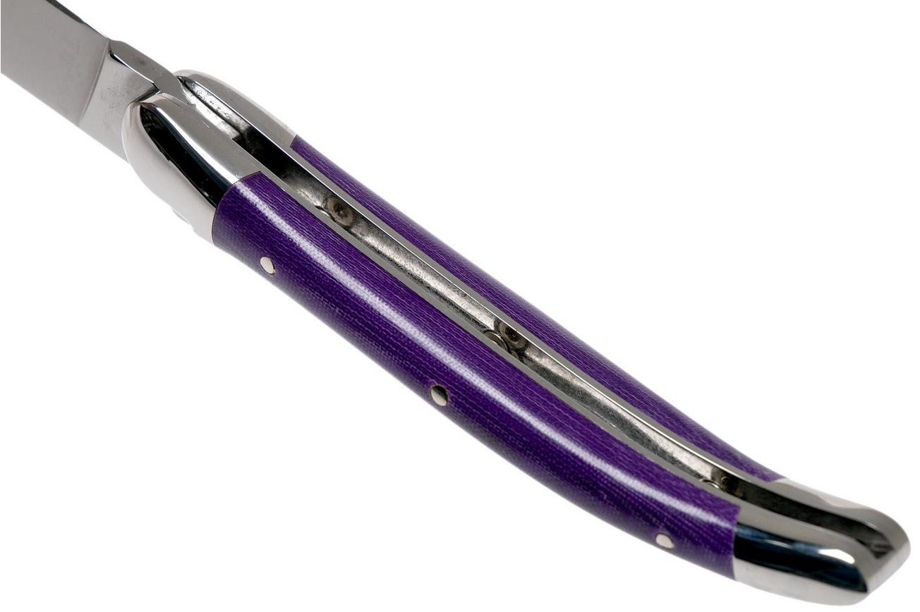Forge de Laguiole 129INTCVIOBRI 9cm, violet micarta, laguiolemes