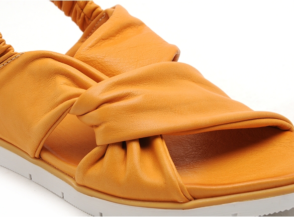 Coco abricot nu pieds plats femme migny orange