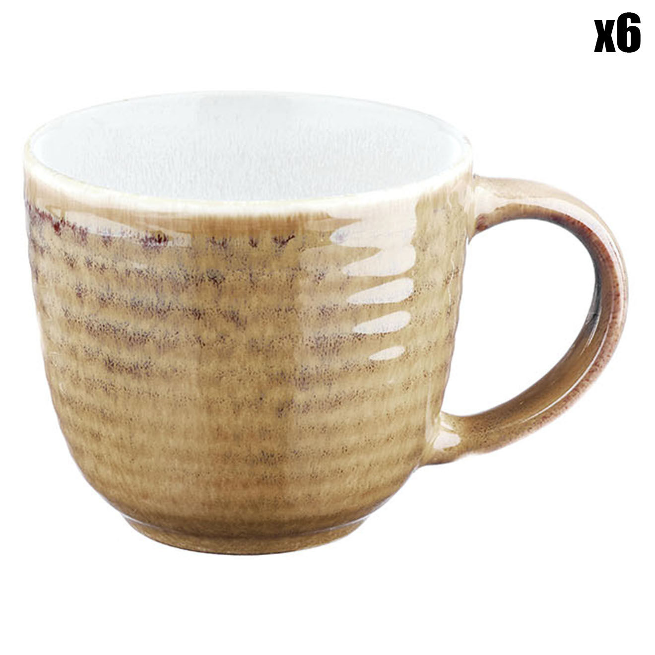Bjorn 6 Mugs Cosmos beige/blanc nacré - 30 cl