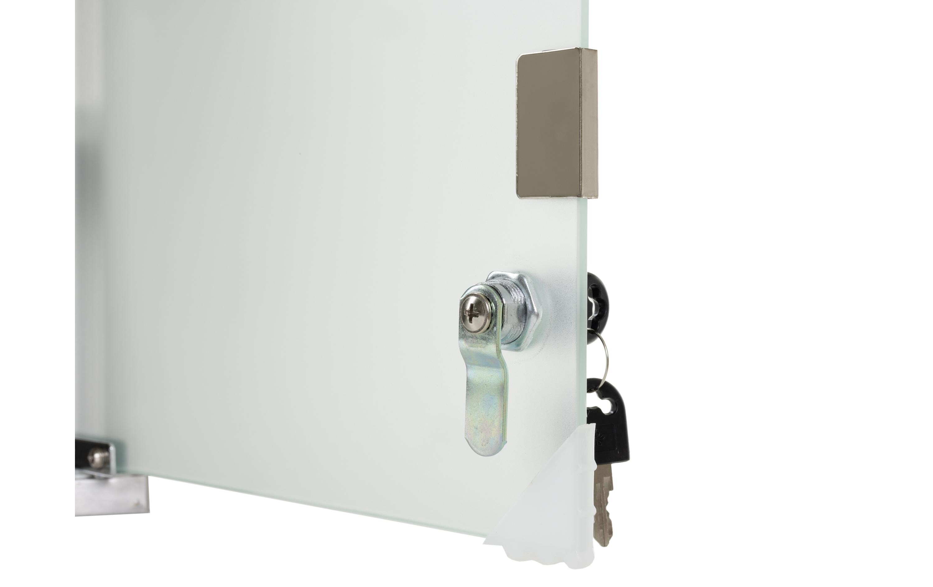 Erste Hilfe Schrank 30 x 45 x 12 cm, EdelstahlMedizinschrank zur Wandmontage