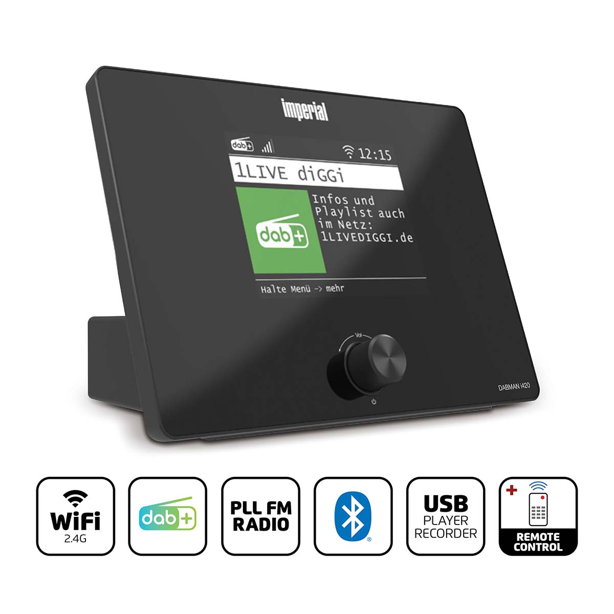 Imperial DABMANI420BK DAB+/FM Internetradio
