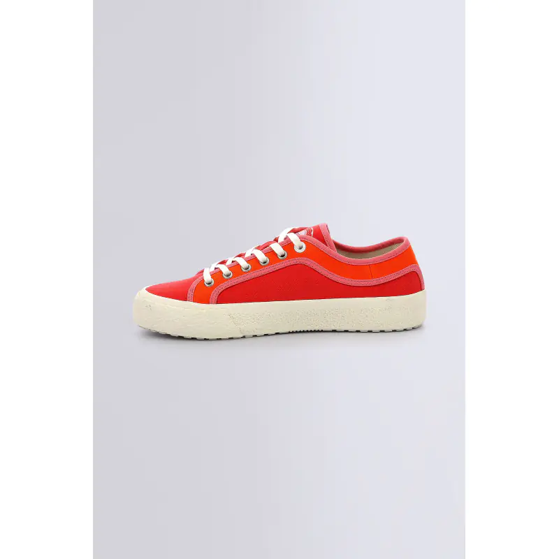 ARVEIL ROUGE ORANGE BASKETS BASSES Textile Femme