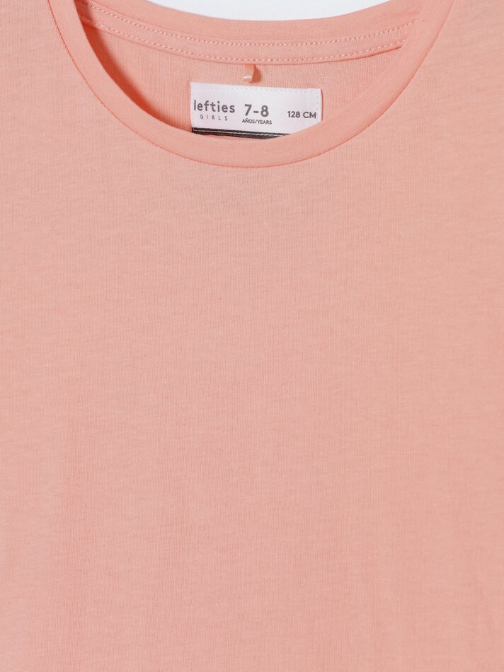 Pacote com 4 camisetas lisas de manga curta - Rosa