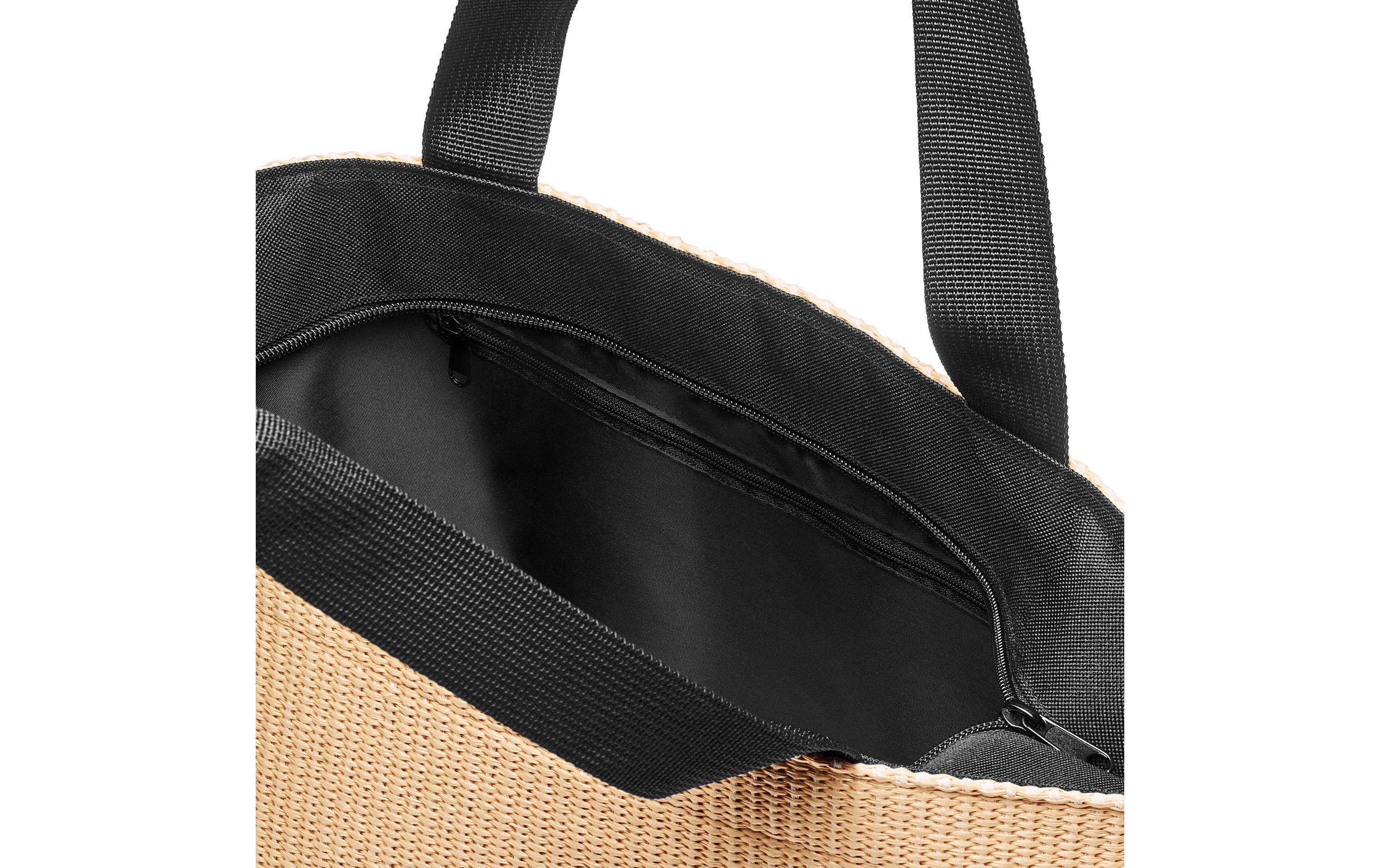Tasche Shopper M Raffia NeroTasche für Freizeit und Shopping