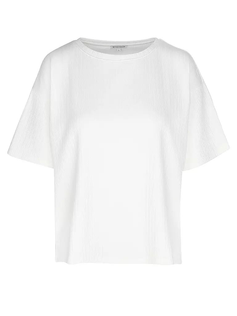 TOM TAILOR T-Shirt weiss