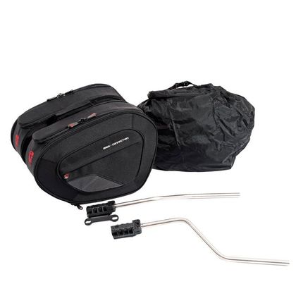 Sacoches cavalières SW-MOTECH BLAZE AVEC ECARTEUR DE SACOCHE (2 x 42 litres) - Noir