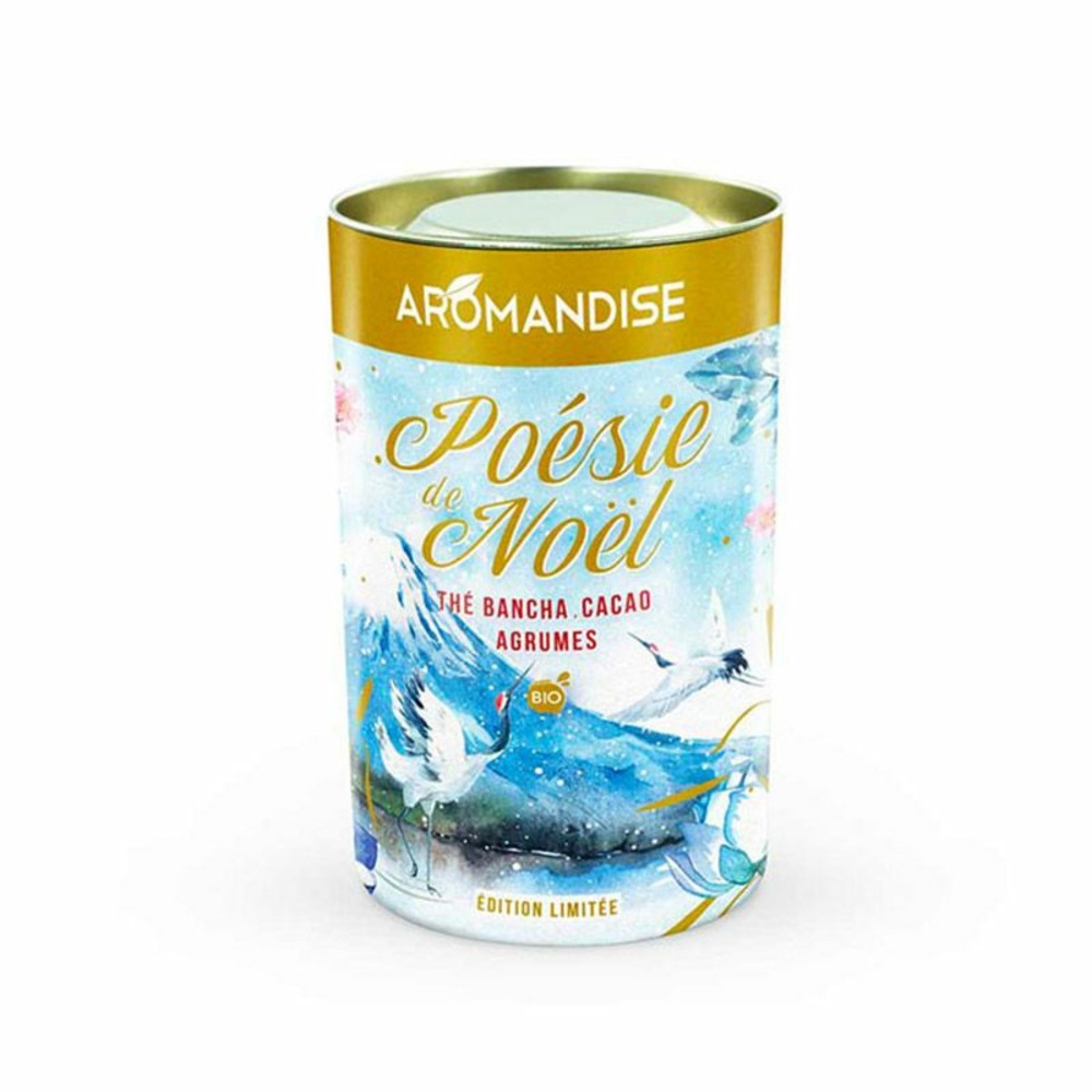 Thé japonais poésie de noël - bancha, cacao, agrumes