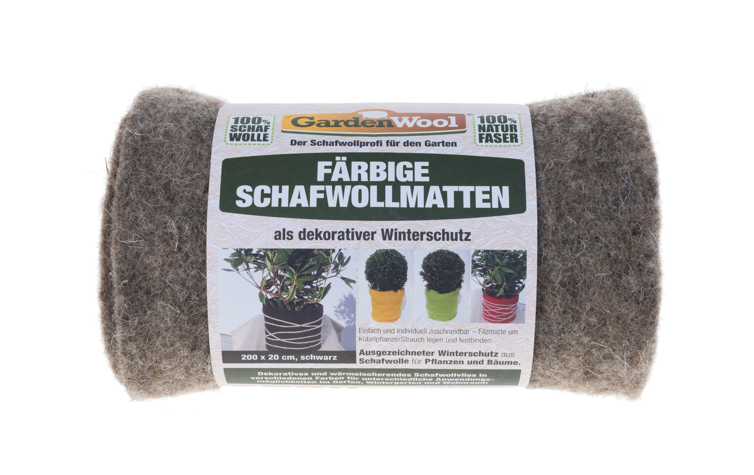 Winterschutz-Matte 200 cm SchwarzWinterschutz für Bäume, Sträucher und Topfpflanzen