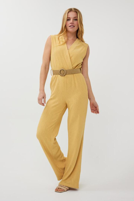 EsQualo gele dames jumpsuit