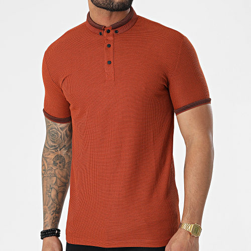 Polo A Manches Courtes 1070 Rouge Brique