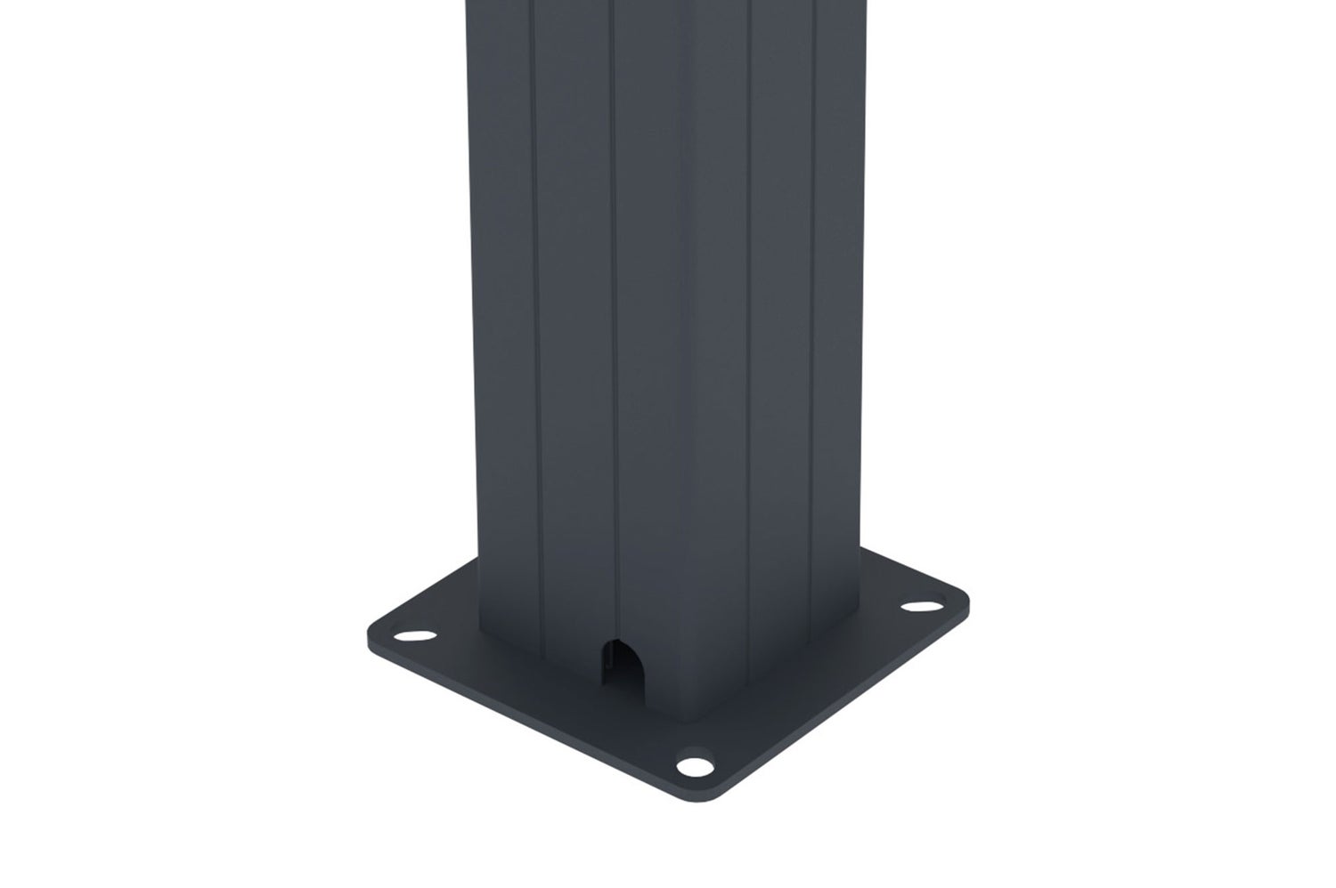 Aluminium lamellendak SANTA 300L300 antracietgrijs