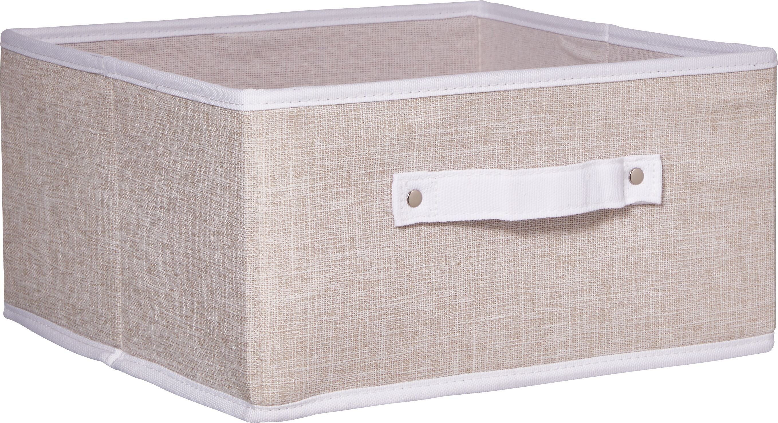 BIANCA Aufbewahrungsbox - Beige / B: 31.0 cm x T: 31.0 cm x H: 15.0 cm