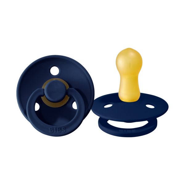 BiBs Retro Fopspeen Deep Space Blue / Petrol 2 Stuks