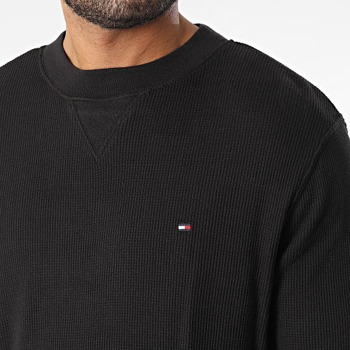 Tee Shirt Manches Longues Fine Waffle 8581 Noir
