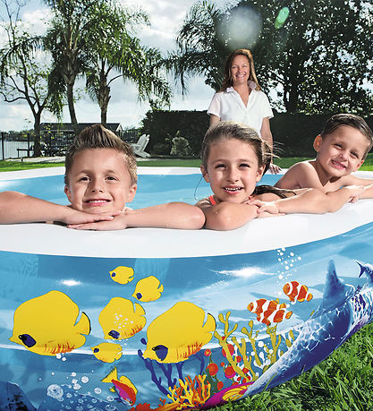 Bestway Planschbecken - 262 x 157 cm - Fish 'N Friends