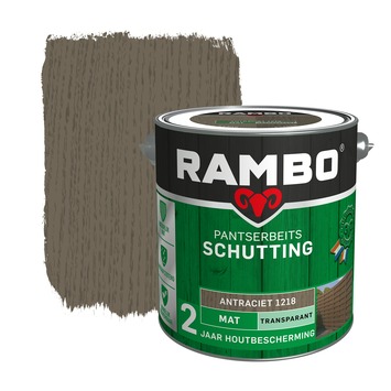 Rambo Pantserbeits Schutting mat transparant antraciet 2,5 liter