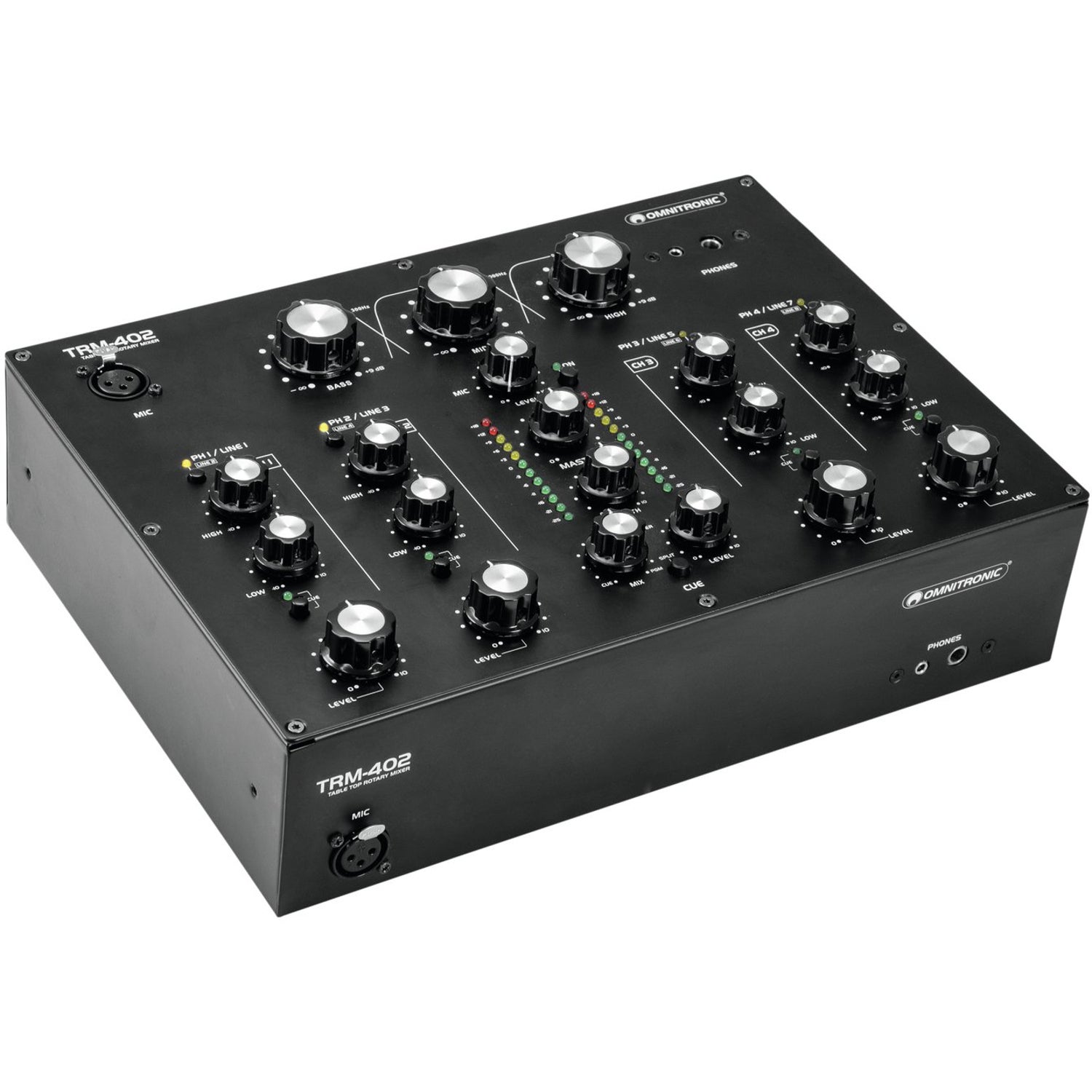 Omnitronic TRM-402 4-kanaals rotary mixer