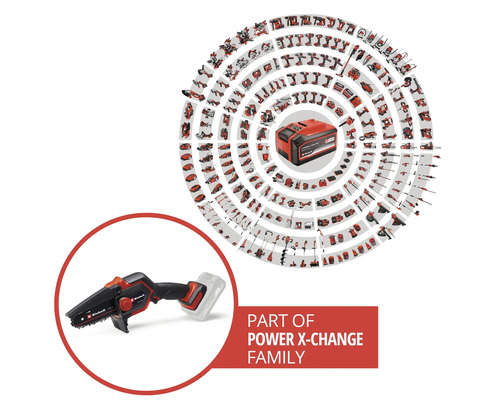 Einhell Power X-Change GE-PS18/15 Li accu takkenzaag/mini kettingzaag/houtzaag (accu en lader niet inbegrepen)