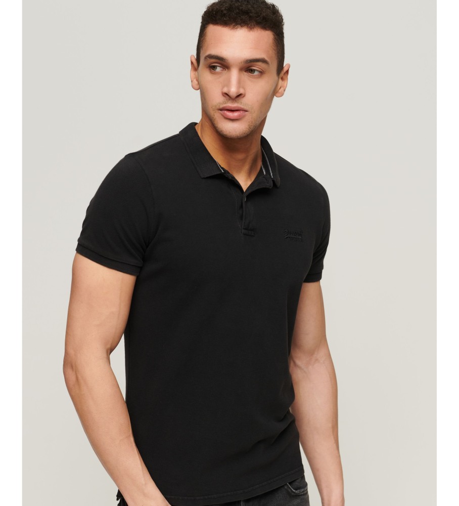 Polo Superdry Destroyed preta