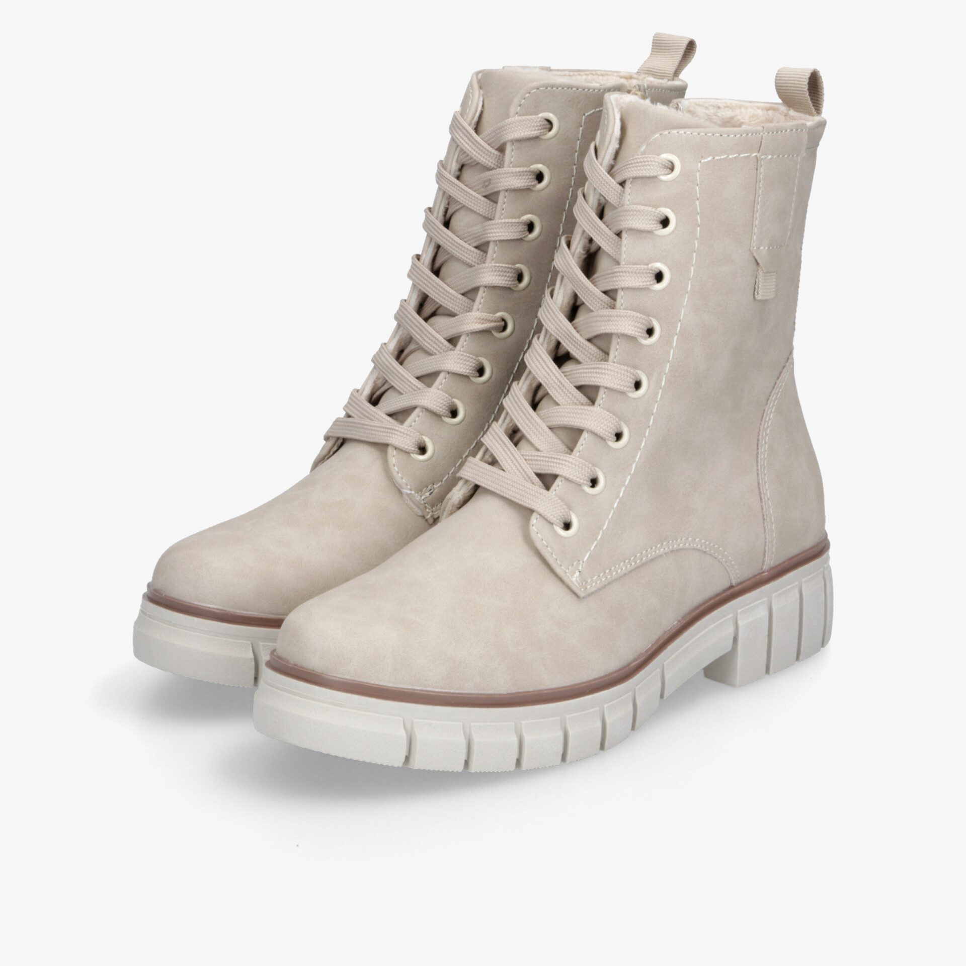 street shoes Damen Schnürstiefeletten beige