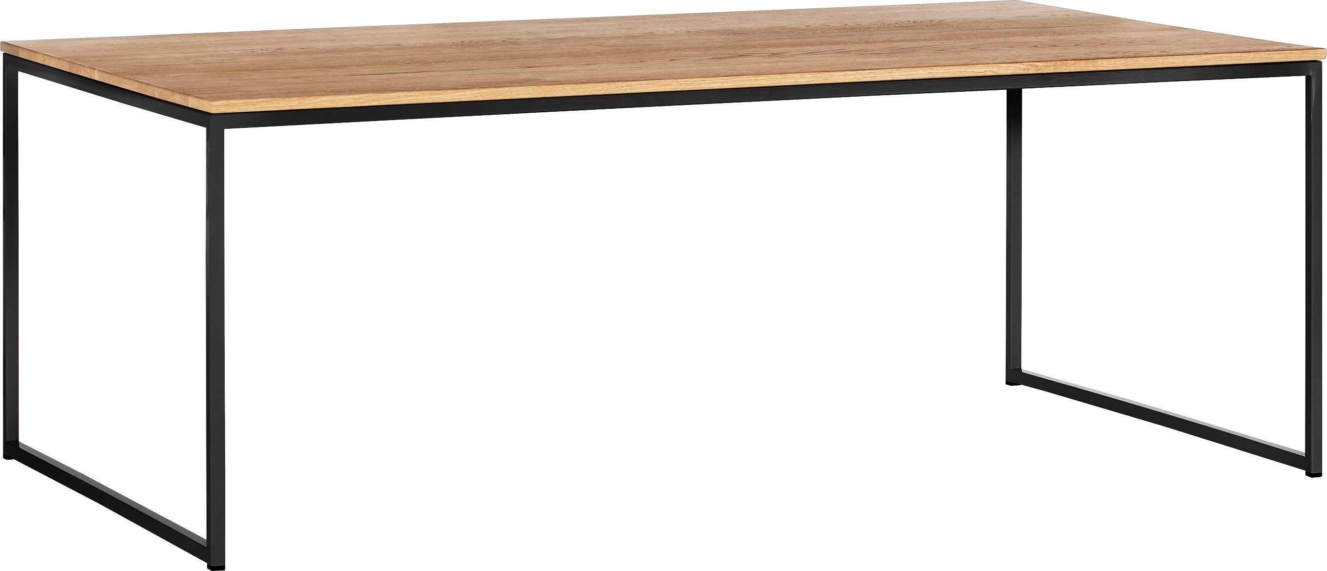 AVEA Salontisch - Eiche massiv / schwarz / B: 120.0 cm x T: 70.0 cm x H: 44.0 cm