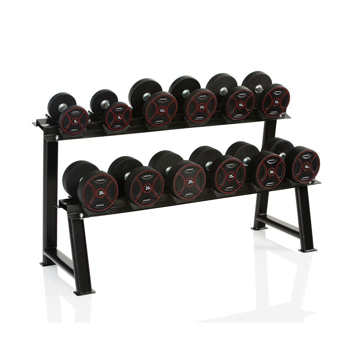 Gymstick Rack For 6 Pr Pro Rubber Dumbbells