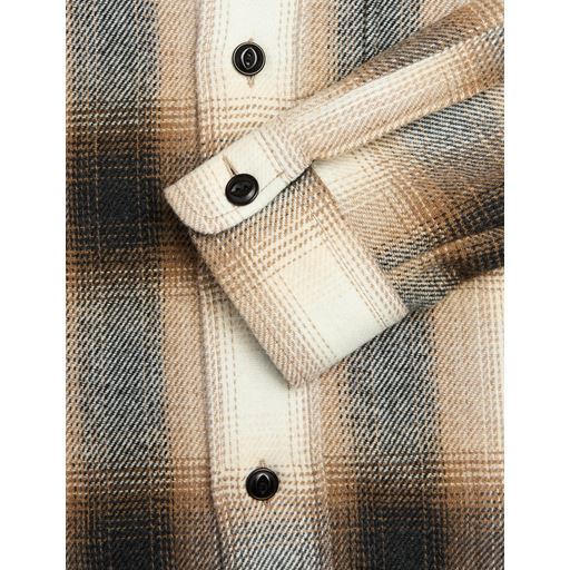 Mads Nørgaard Soft Wool Malte Check Skjorte, Charcoal Check, S