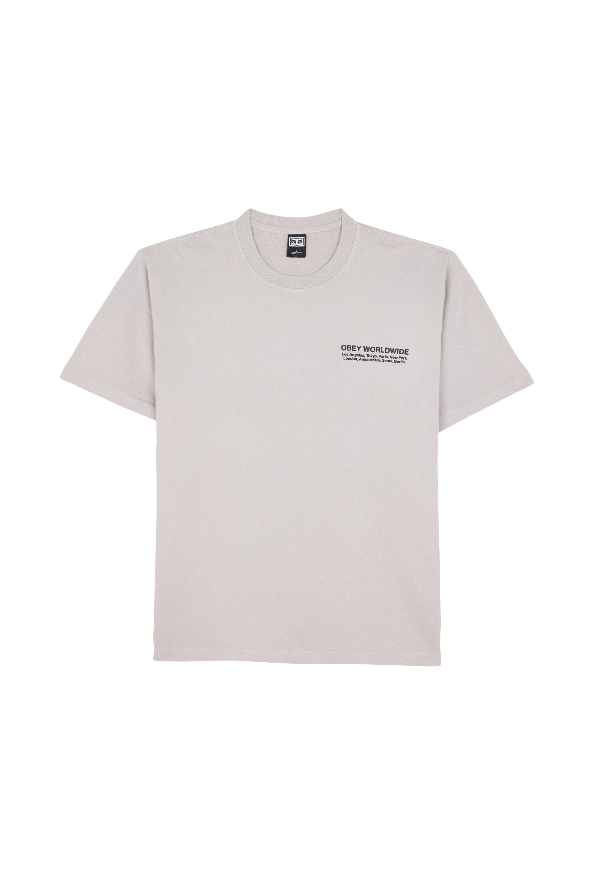 OBEY T-shirt TEES 166913572 WORDWIDE CITIE, ECRU, Beige