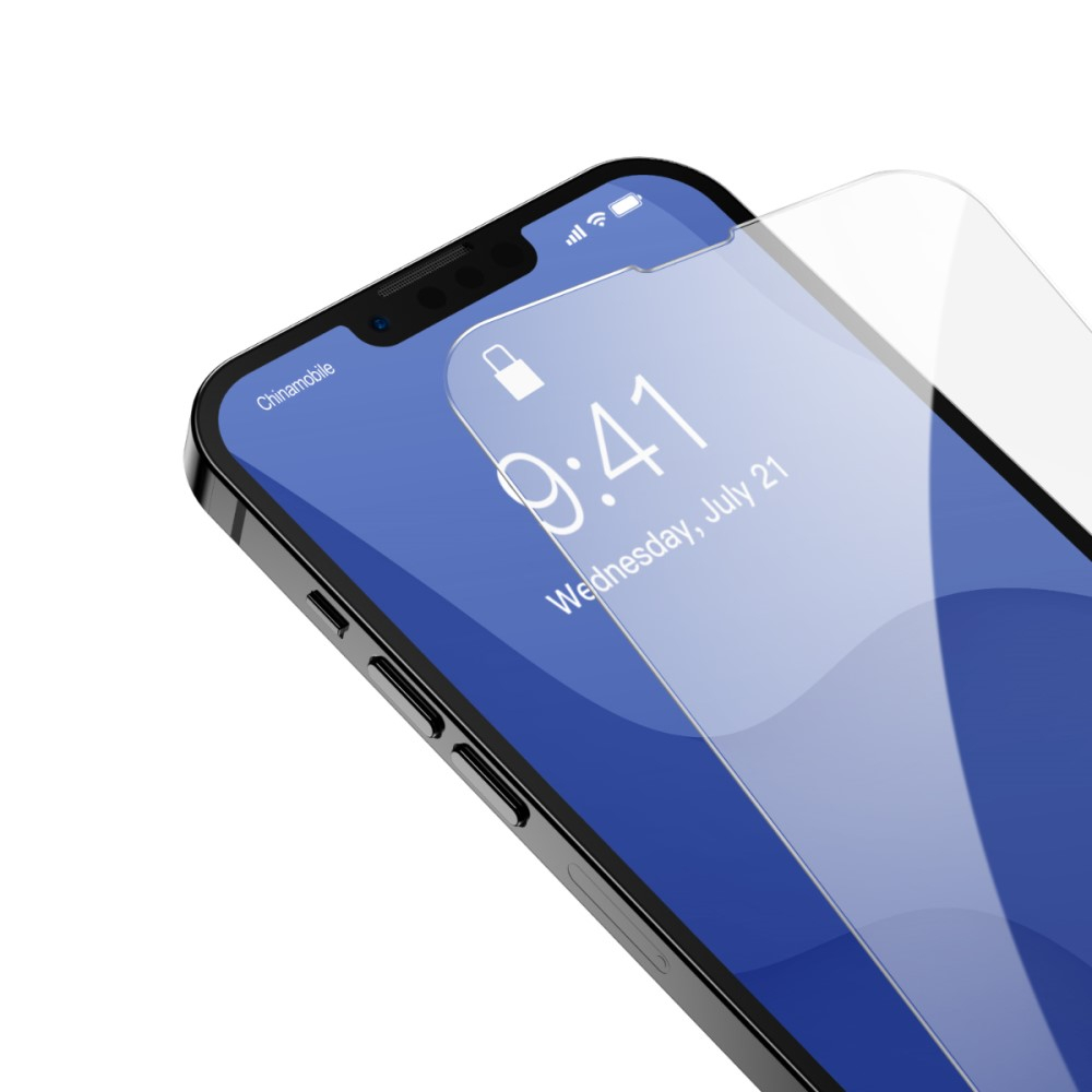 (2er Set) Baseus - iPhone 14 Plus / iPhone 13 Pro Max Panzer Glas Display Montagerahmen Case Friendly